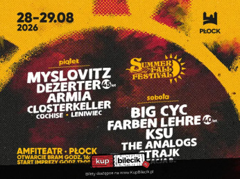 Płock Wydarzenie Koncert Summer Fall Festival 2026 - DZIEŃ I