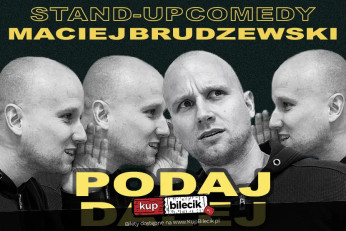 Kutno Wydarzenie Stand-up Maciej Brudzewski w nowym programie "Podaj dalej"