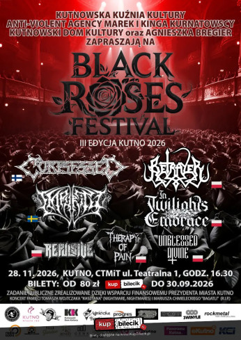 Kutno Wydarzenie Koncert BLACK ROSES FEST KUTNO 2026 III EDYCJA