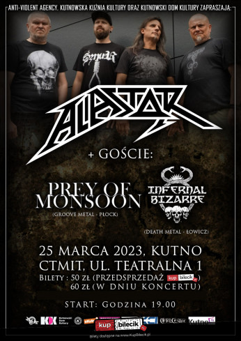 Kutno Wydarzenie Koncert Koncert zespołu Alastor oraz gości